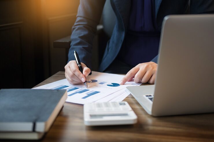 administrator business man financial inspector secretary making report calculating balance internal revenue service checking document audit concept 1423 1492