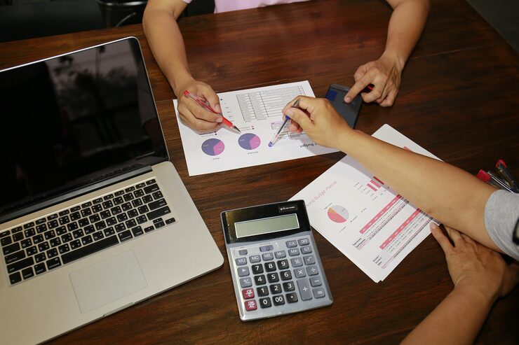 high angle view woman using mobile phone 1048944 28281958