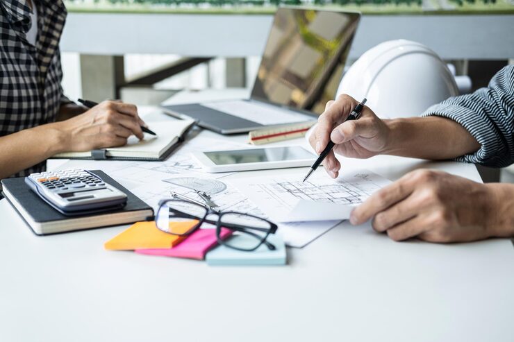 midsection business colleagues working office 1048944 24650456